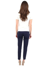 Brax Maron S Pant in navy - women's pants - detail view