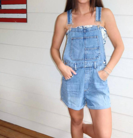 Bucketlist - Front Bib Pocket Denim Overalls