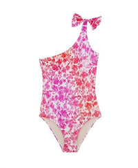 Pq Swim - Kids Azalea One Shoulder Bow One Piece