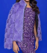 Mia - Girls' Faux Fur Jacket