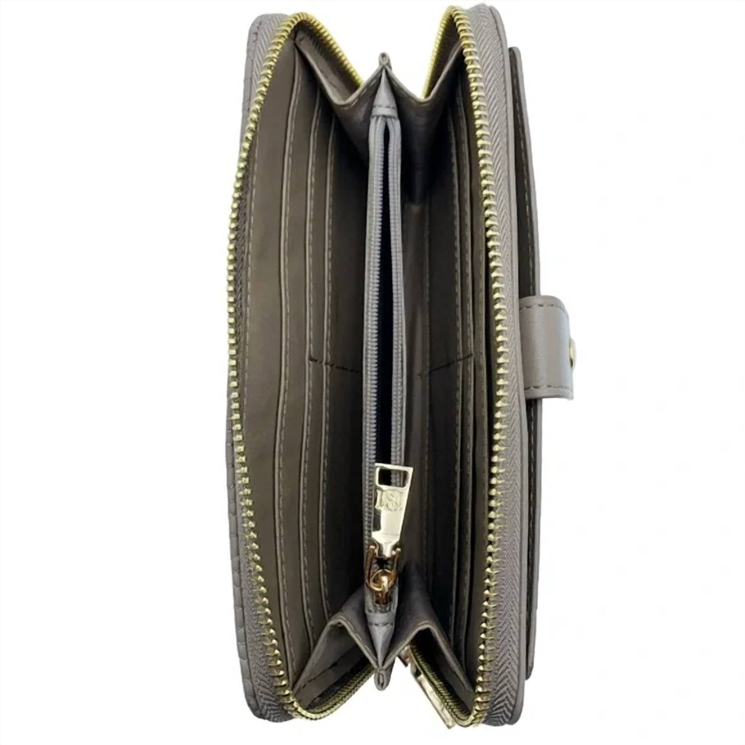 Badgley Mischka - Women's Vegan Leather Wallet Long With Phone Pocket And Wristlet