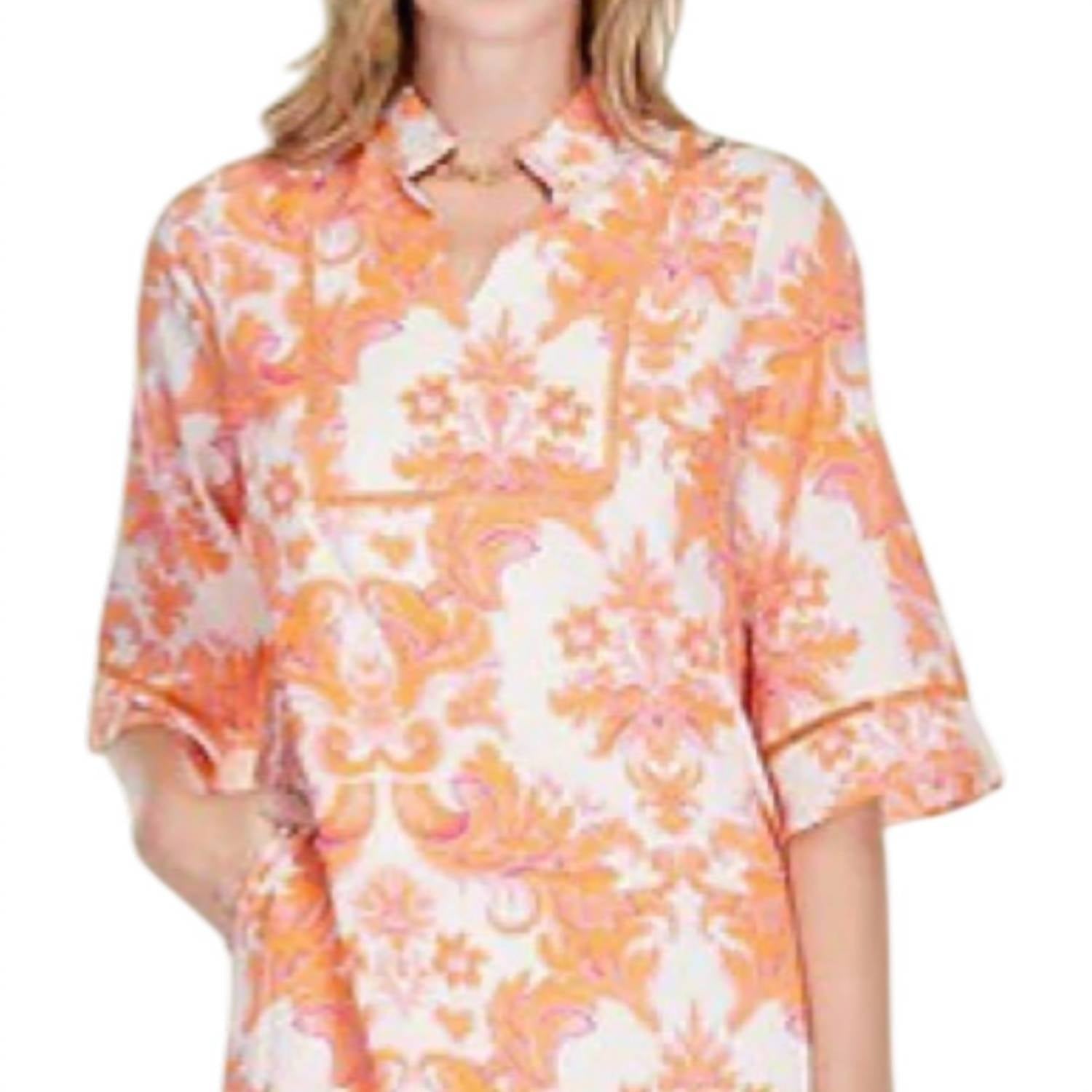Jade - Trim Toke Tunic Dress