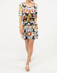 Isle By Melis Kozan - Elbow Sleeve Cha Cha Mini Dress