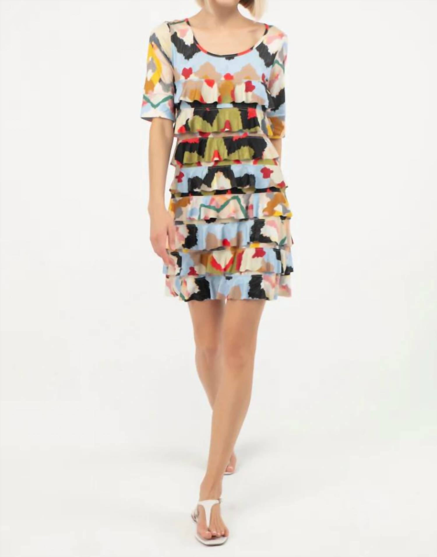 Isle By Melis Kozan - Elbow Sleeve Cha Cha Mini Dress