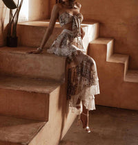 Little Secret Of Mine - Women's Two Piece Mesh Skirt Set