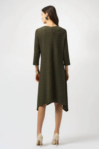 Joseph Ribkoff - Scoop Neck Asymmetrical Dress