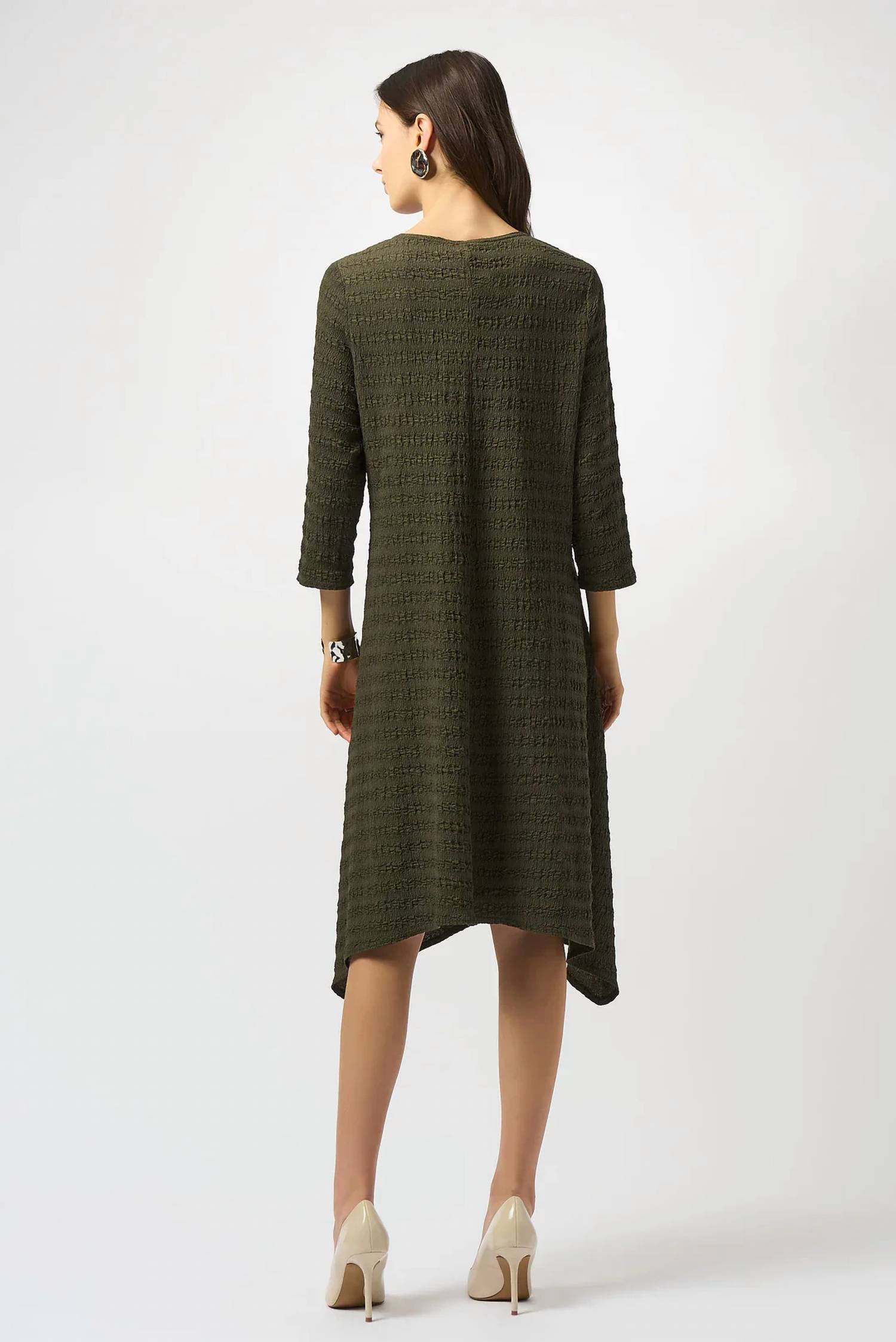 Joseph Ribkoff - Scoop Neck Asymmetrical Dress