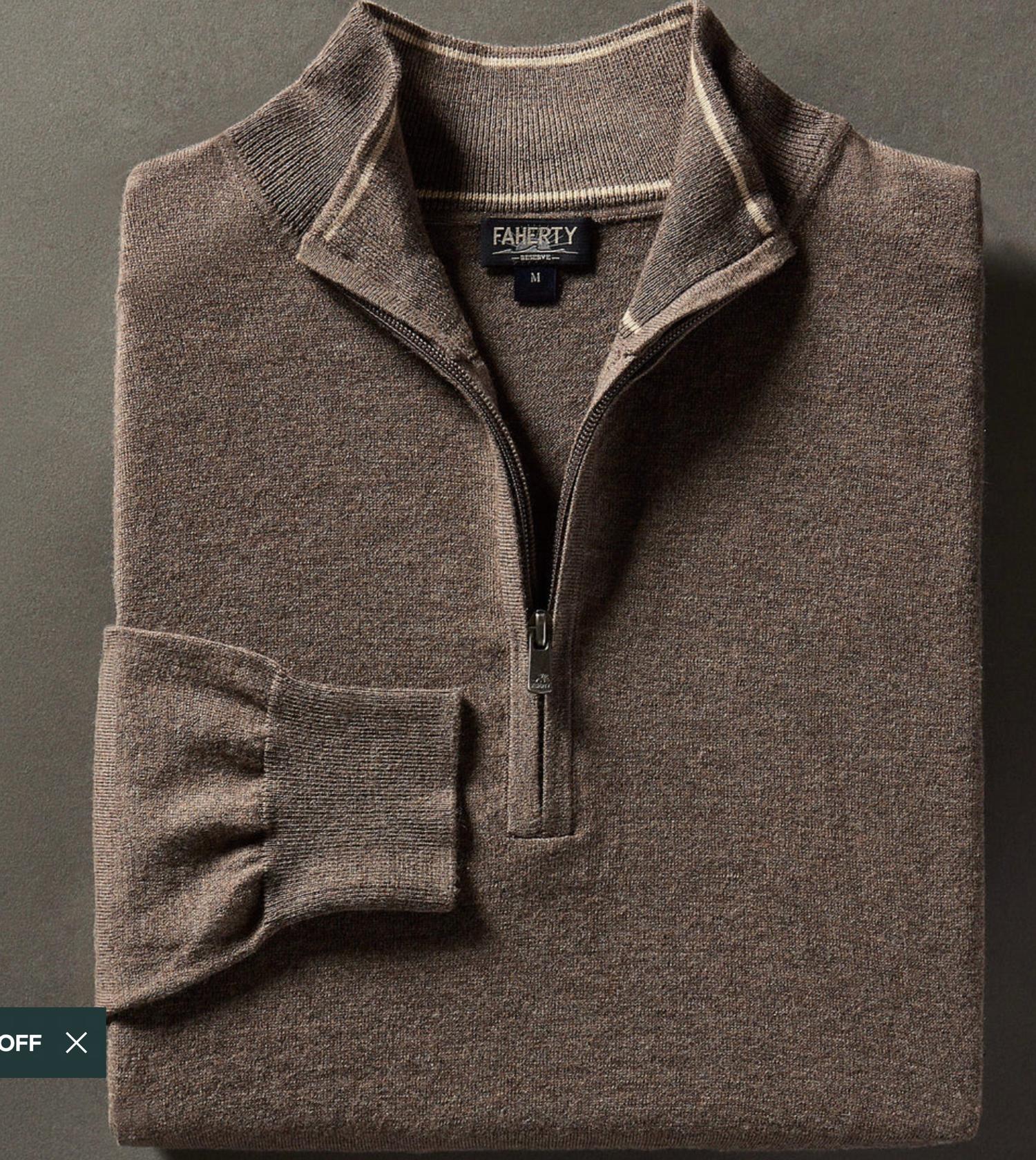 Faherty - Men's Movement 1/4 Zip Sweater