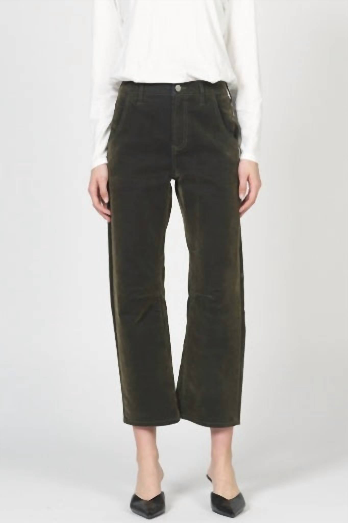 Dear John Denim - Lasso Velvet Coated Barrel Leg Denim Jeans