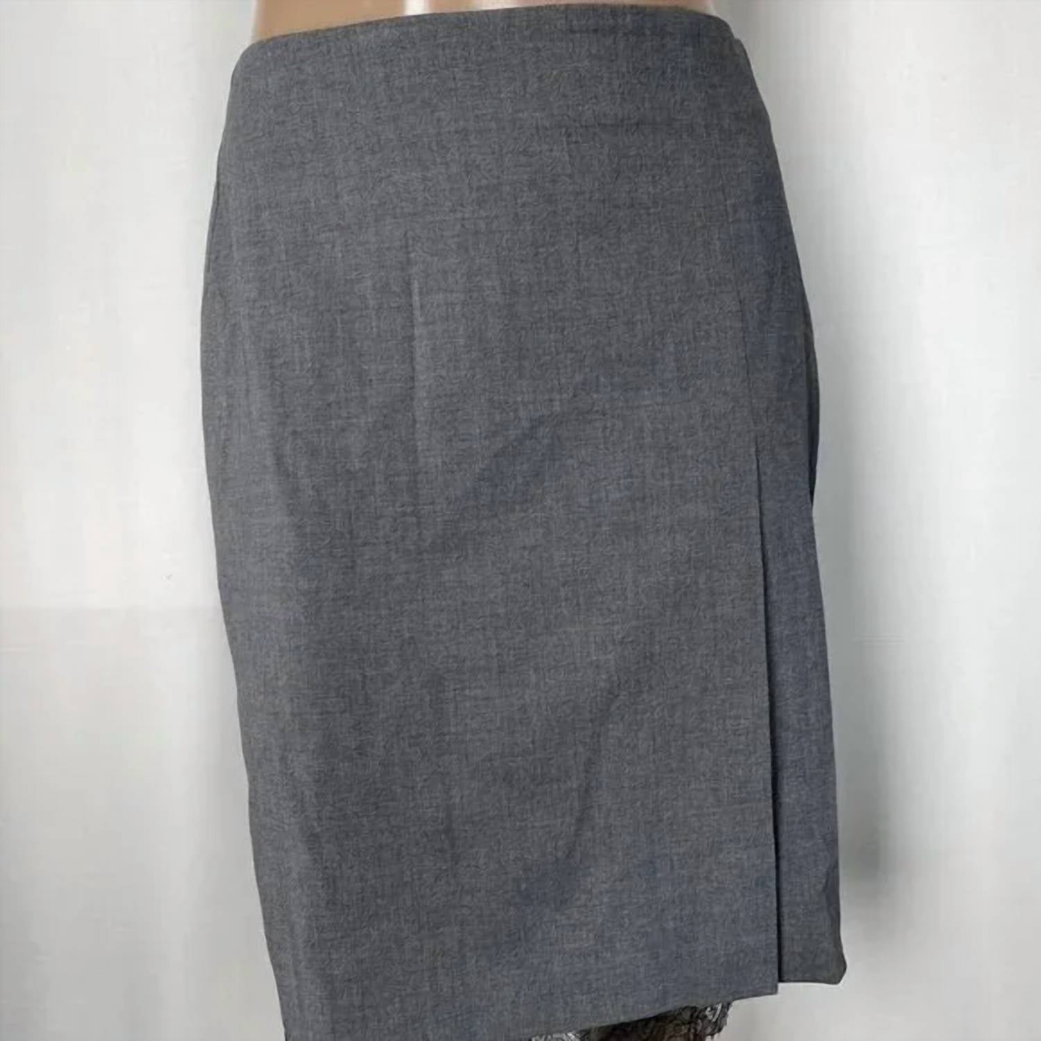 Astr - Women's Itzayana Pencil Skirt With Lace Trim
