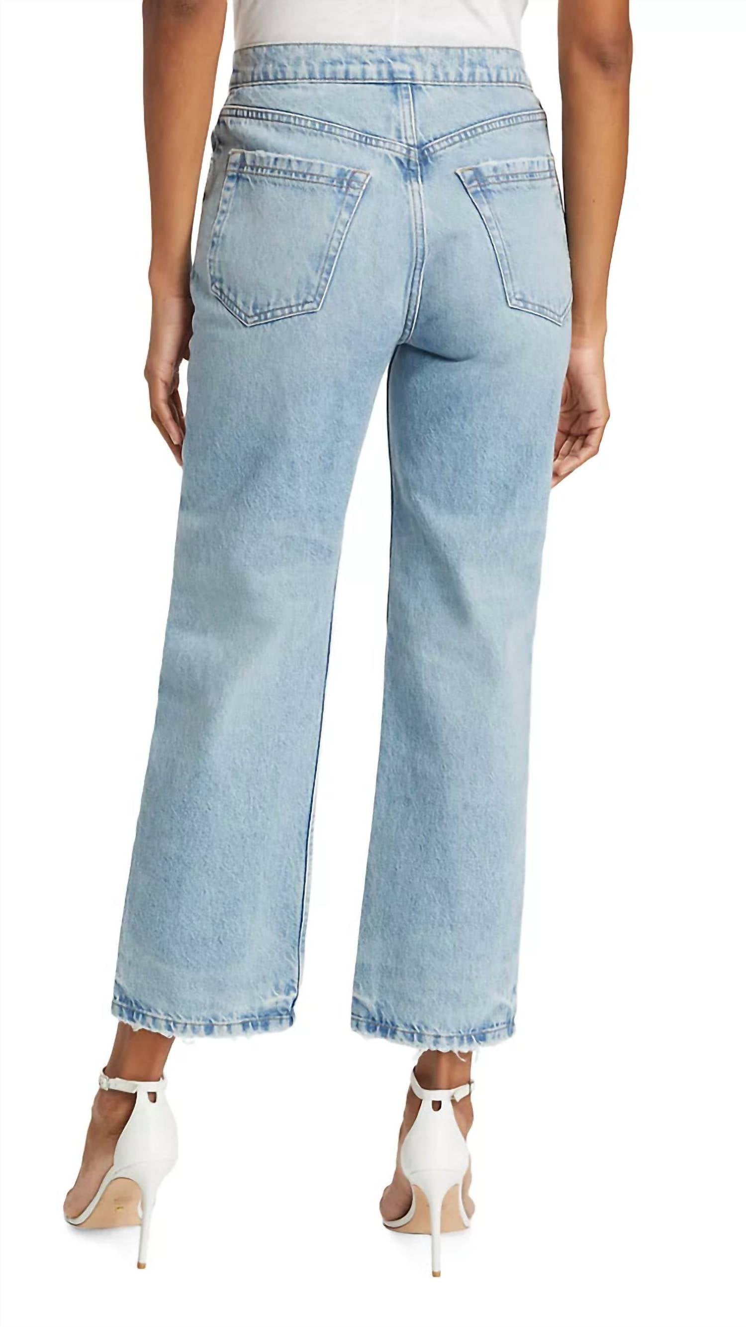 Frame - Le Jane Crop Angled Zipper Jean