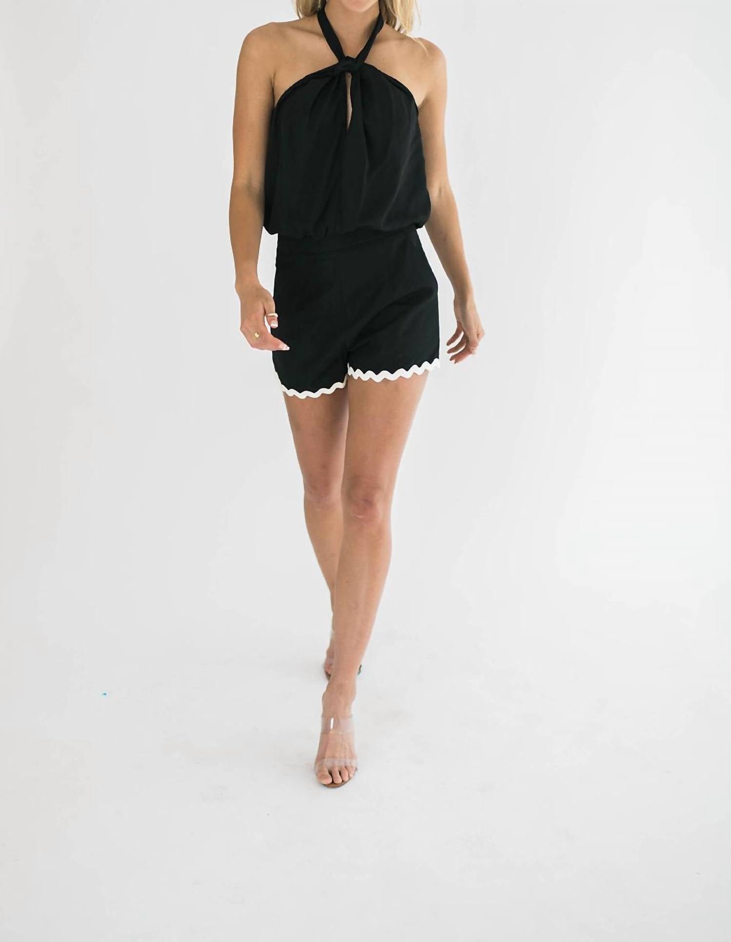 Falcon Park - Katia RickRrack Trim Shorts