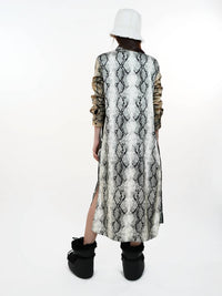 Liviana Conti - Snakeskin Print Shirt Dress