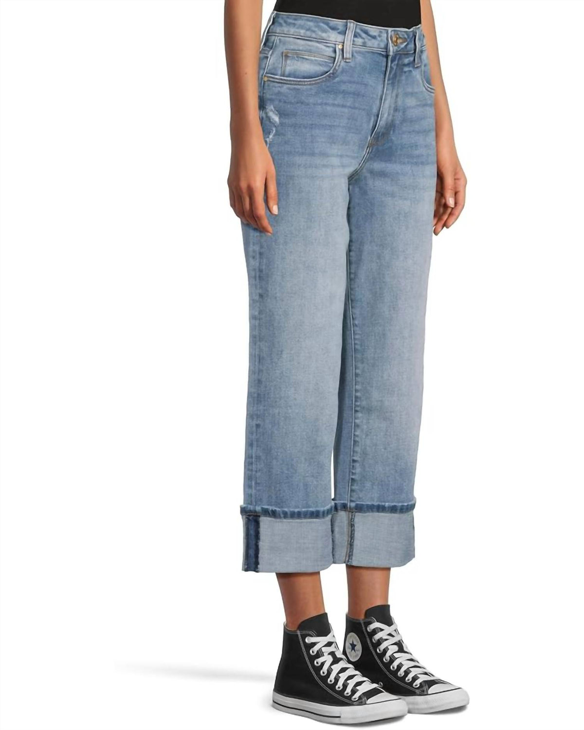Kut From The Kloth - Sienna High Rise Straight Leg-roll Up 5" Jeans