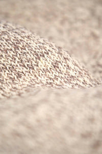 Upstate Stock Unisex Melange Ragg Wool Beanie in oatmeal - men's hat - alternate view