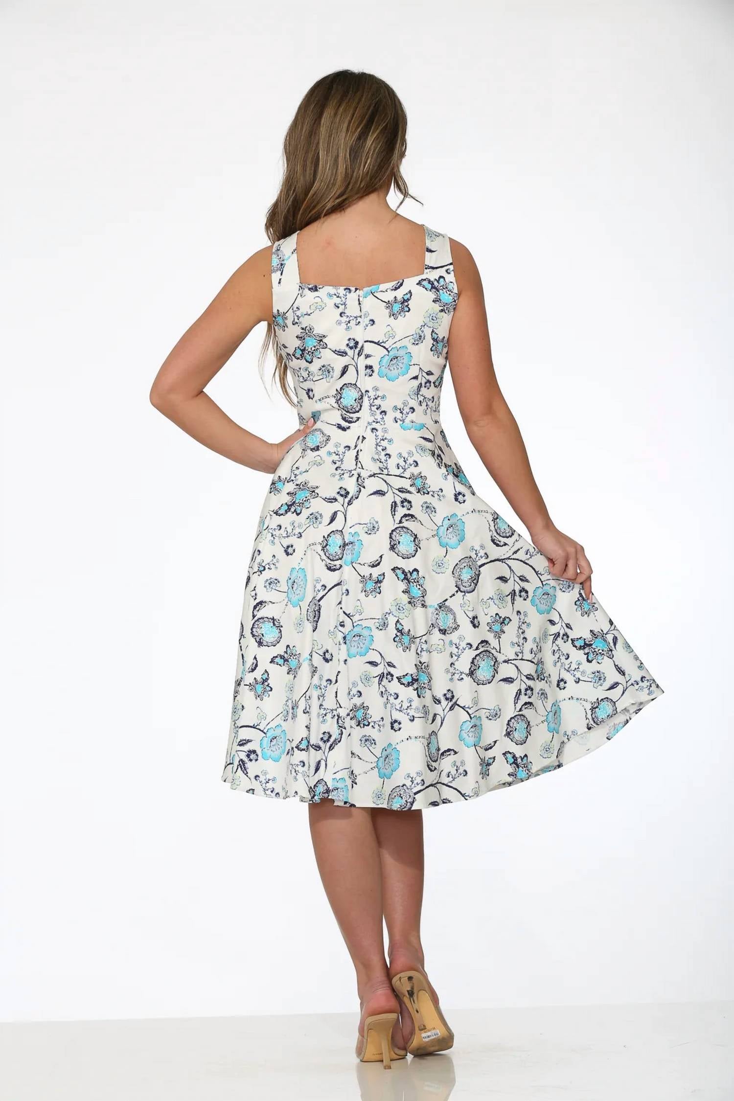 Orchid Bloom - Floral Swing Dress