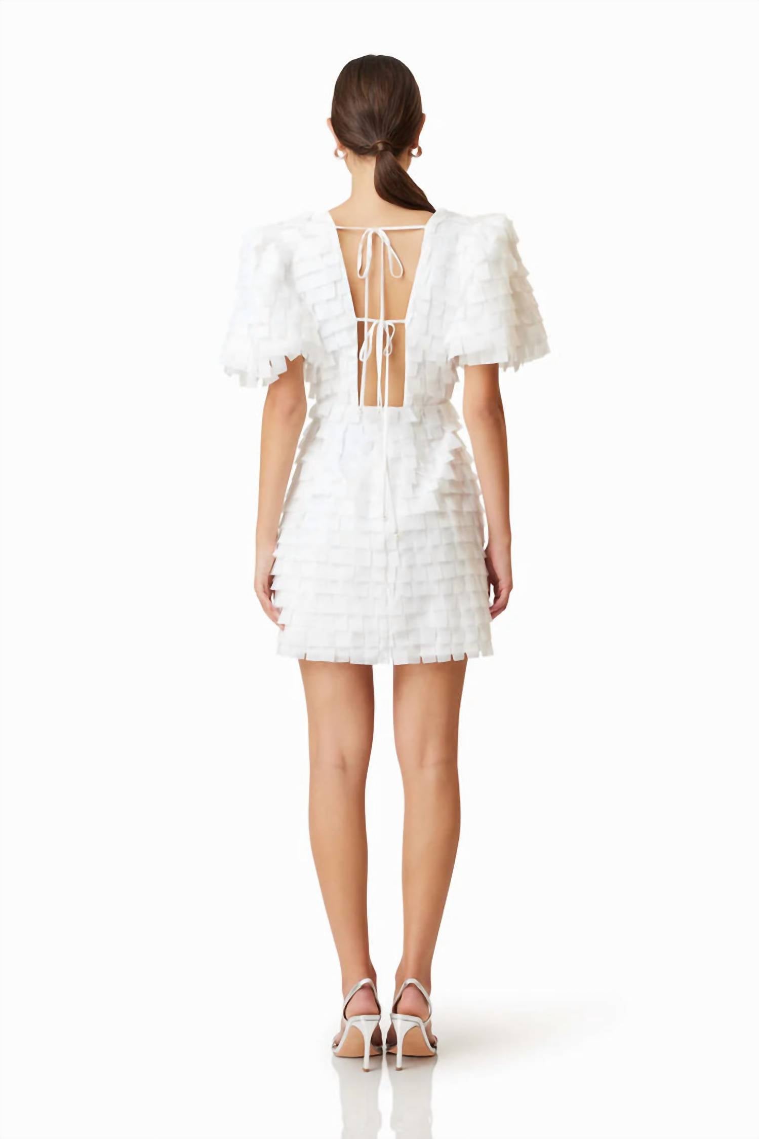 Elliatt - Hailey Textured 3d Mini Dress