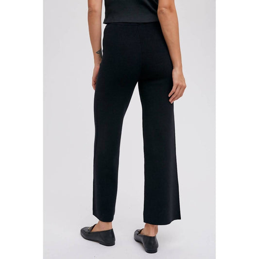 Bluivy - Ribbed Sweater Knit Pants