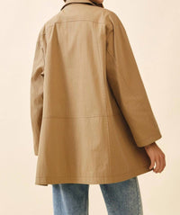 Tcec - Relaxed Fit Long Sleeve Utility Jacket