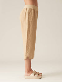 Cut Loose - Linen Capri Easy Pants