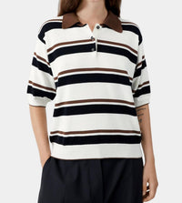 Cordera - Organic Cotton Striped Polo Shirt