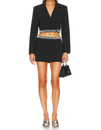 Astr - The Hazel Rhinestone Trim Mini Skirt