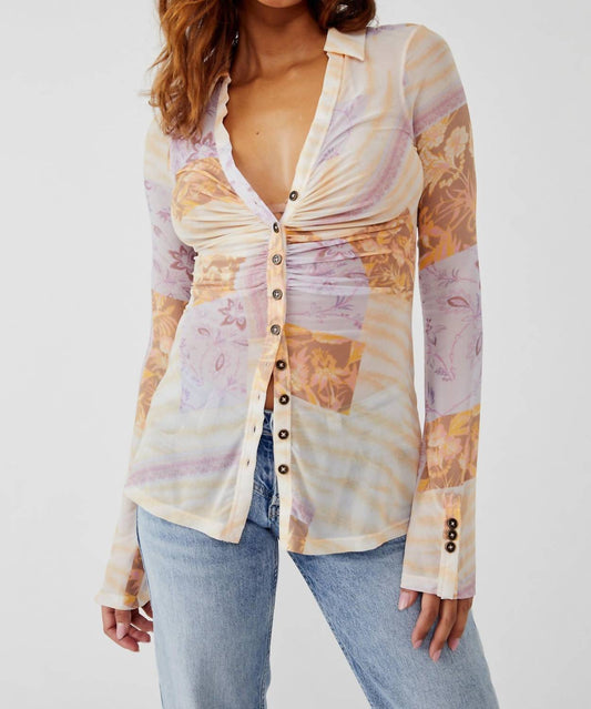 Free People - Lucky Button-front Shirtee