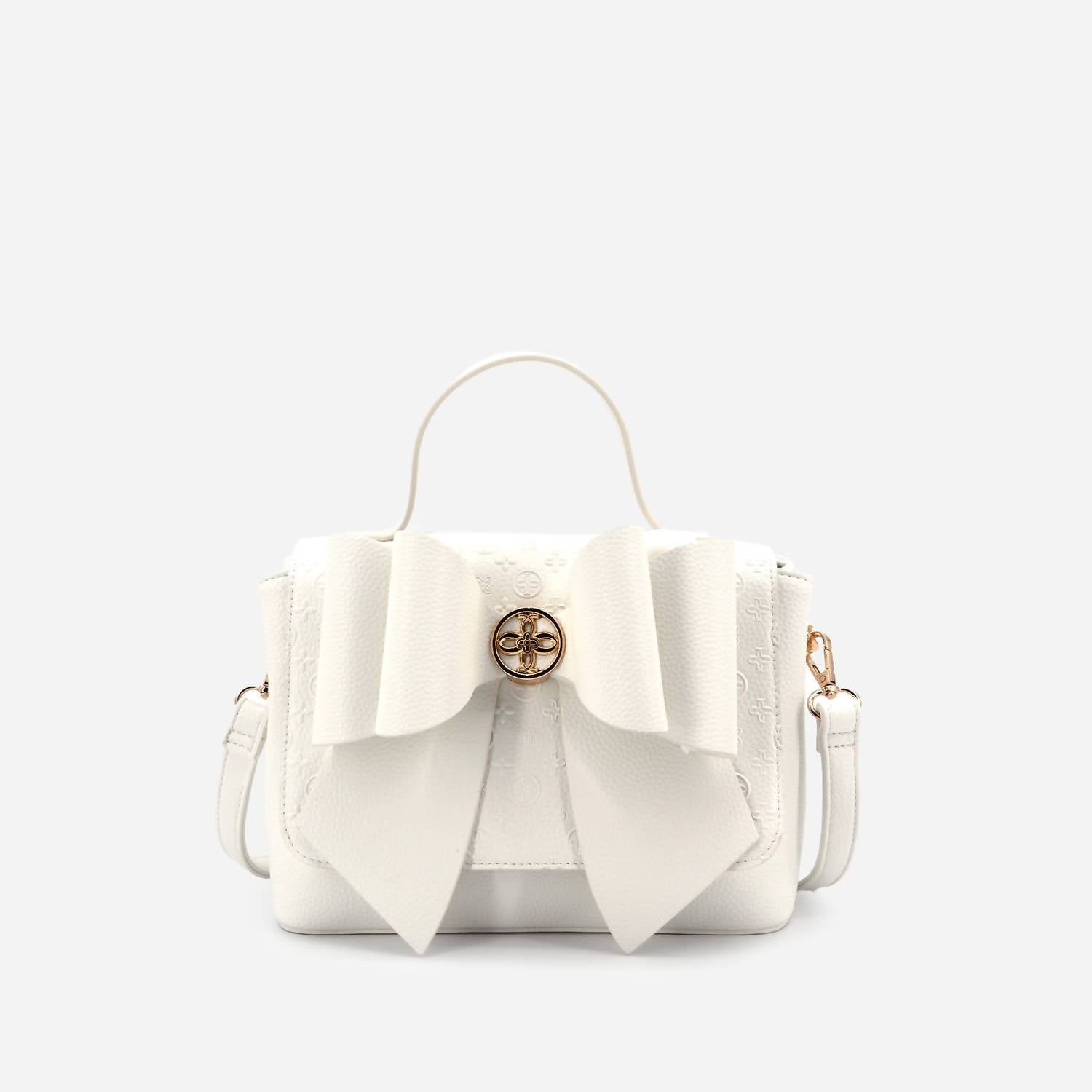 Like Dreams - Women's Crossi Bow Embossed Small Crossbody Bag