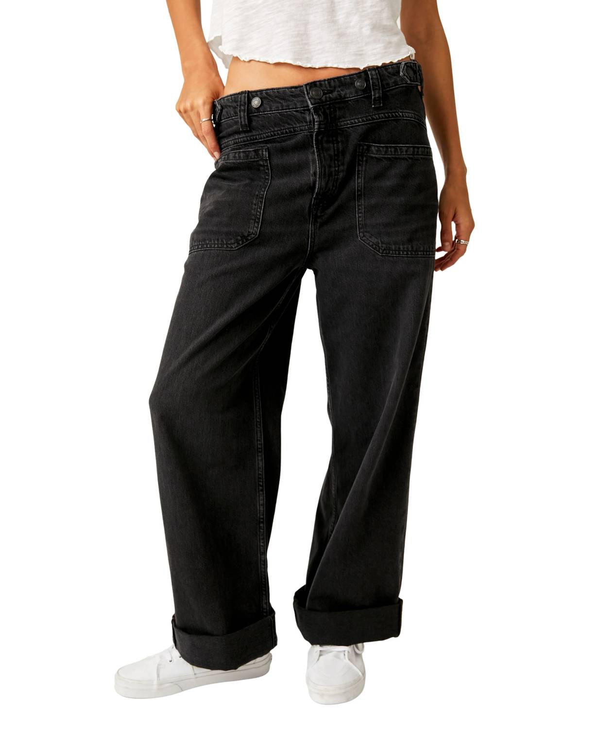 Free People - Palmer Wide-leg Cuffed Jean