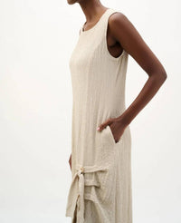Joseph Ribkoff - Ruched Sleeveless Midi Cocoon Dress