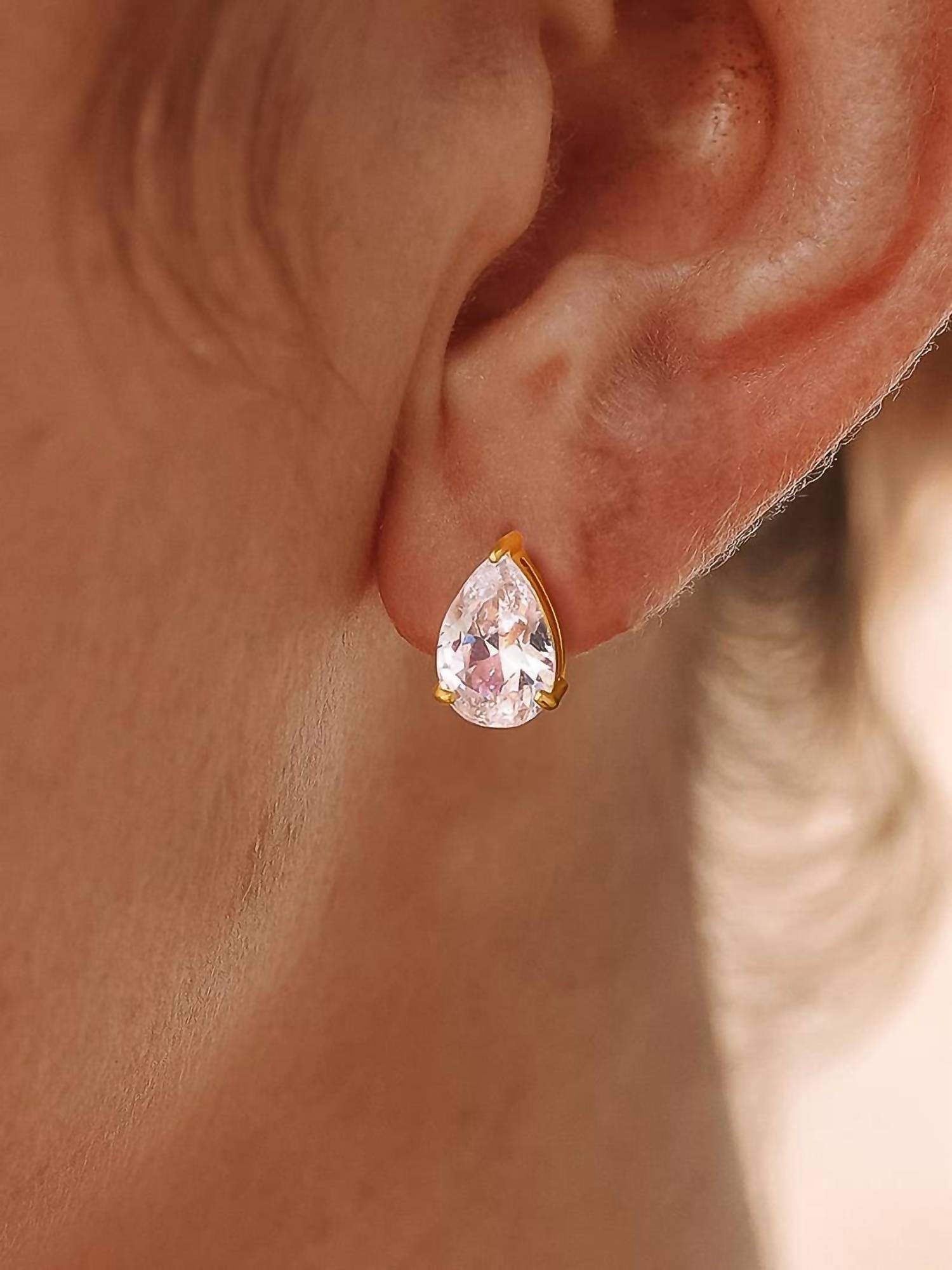 Flanerie By Maiq - The Camille Flat Back Earrings