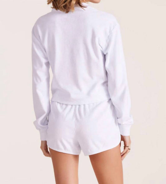Bobi - Long Sleeve Crop Polo Tee