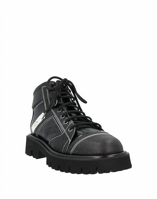 Moschino - Women's Logo-print Leather Boots