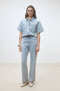 Suncoo - Ritchy Leopard Print Jeans