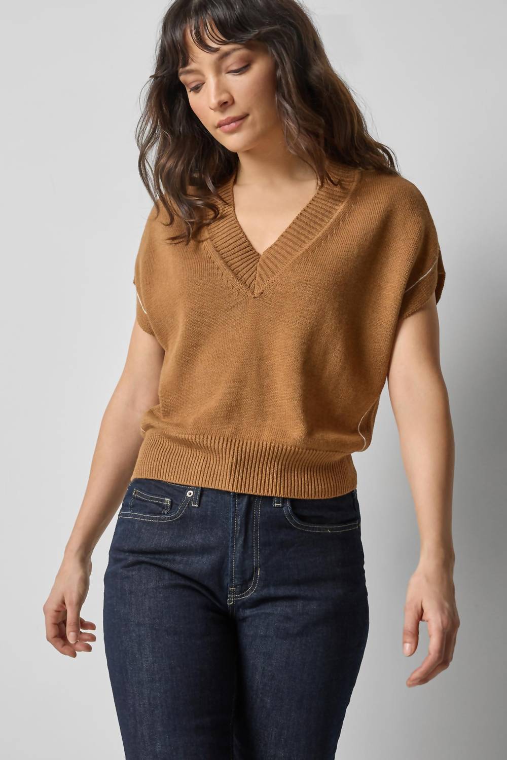 Lilla P - V-neck Wedge Sweater