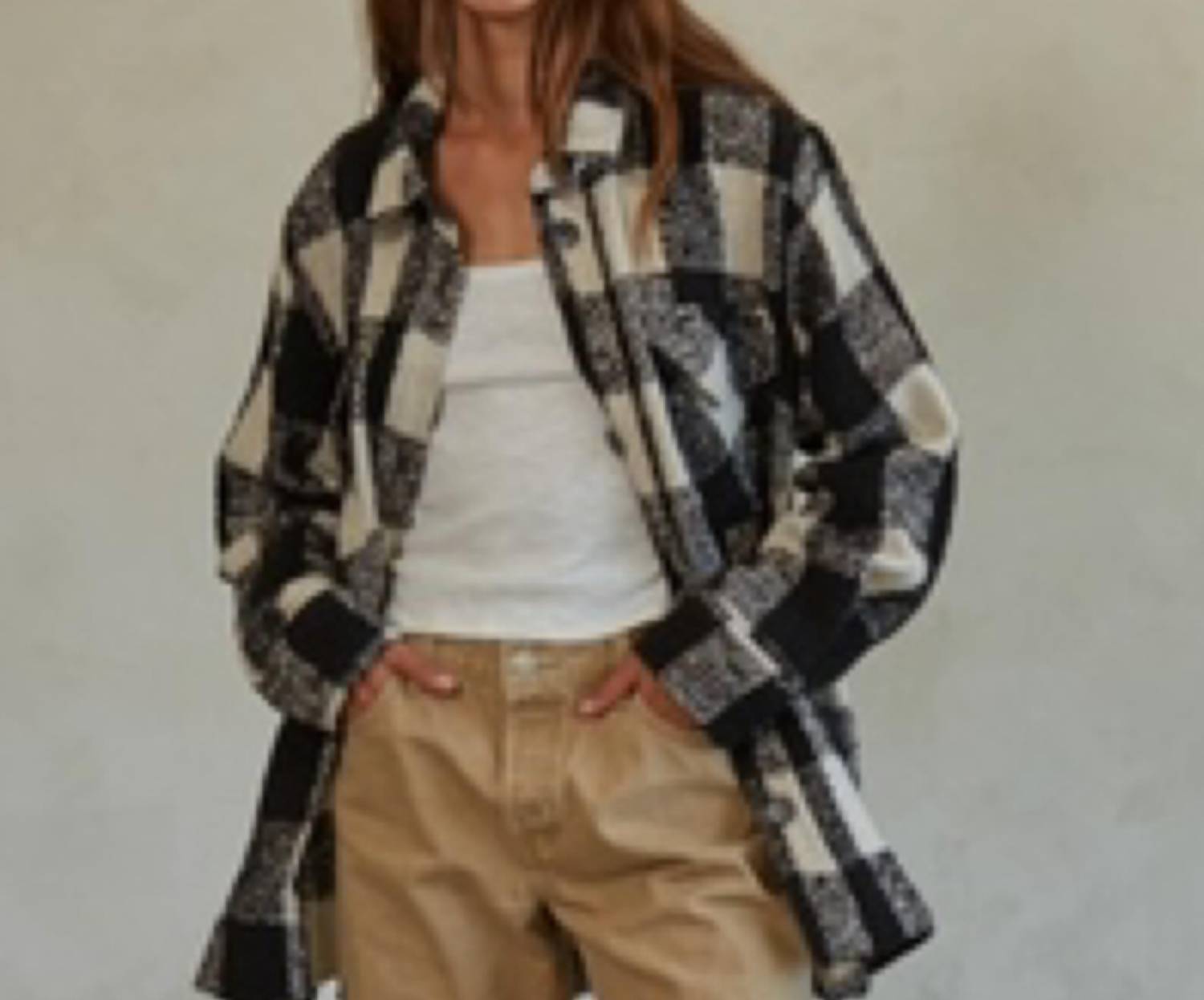 By Together - Woven Buffalo Check Jacket
