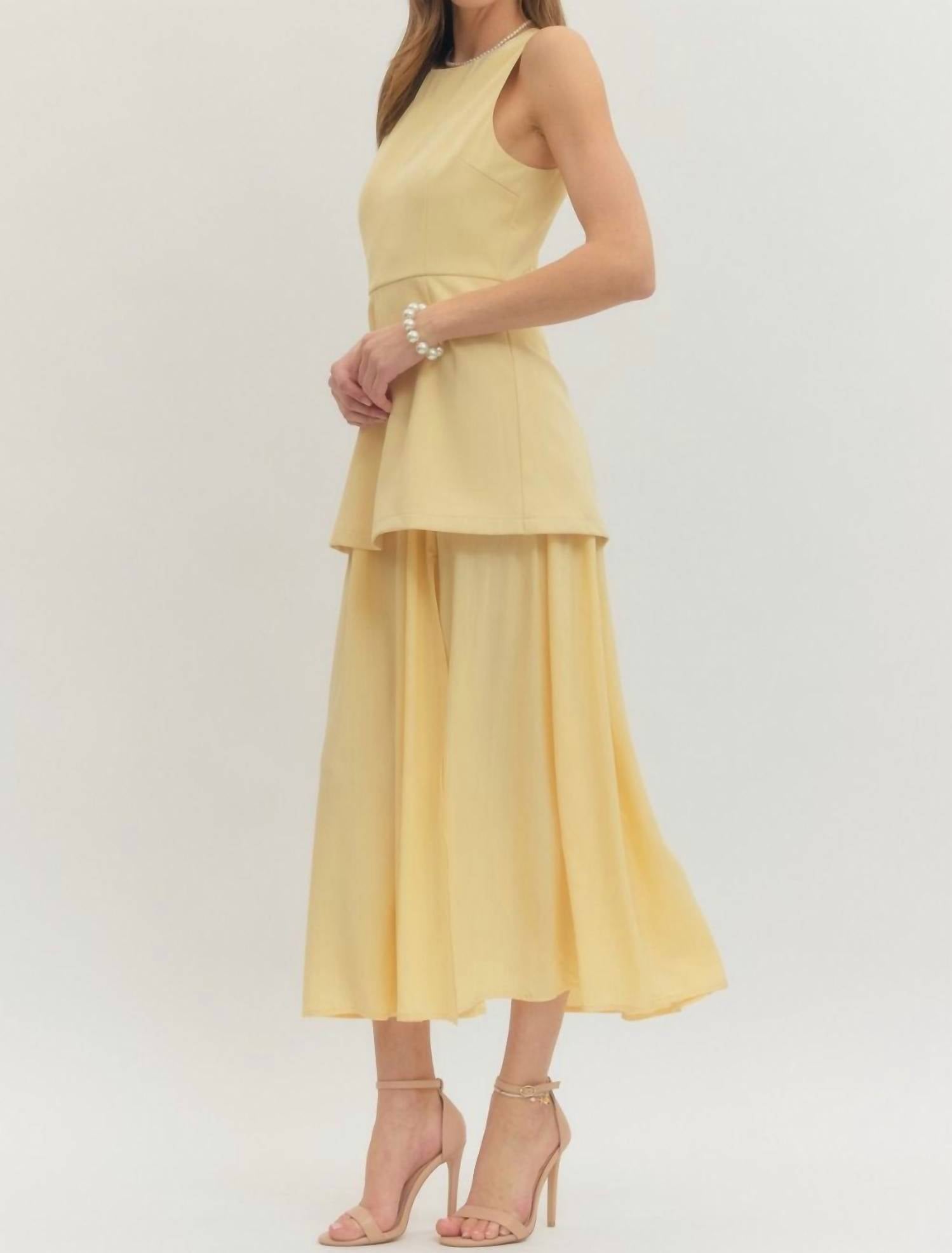 Entro - Two Piece Look Midi Dress