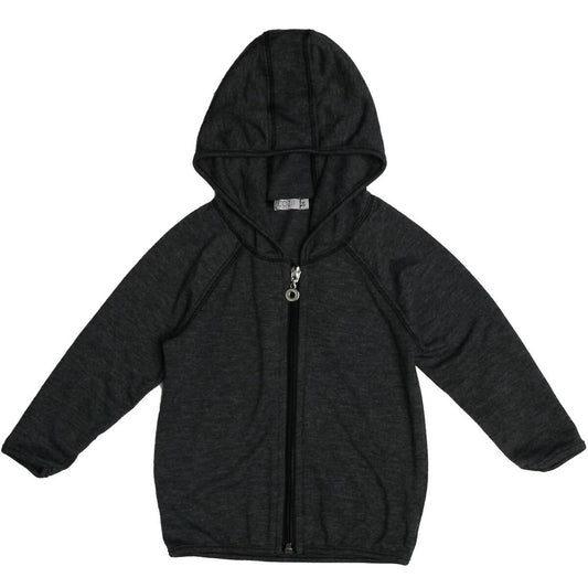 Cozii - Long Sleeve Zip Hoodie with Binding Heather