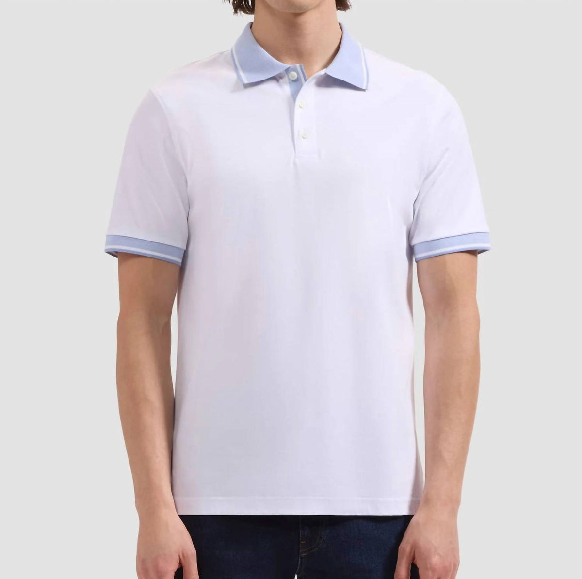 Bugatchi Uomo - Short Sleeve Three Button Polo