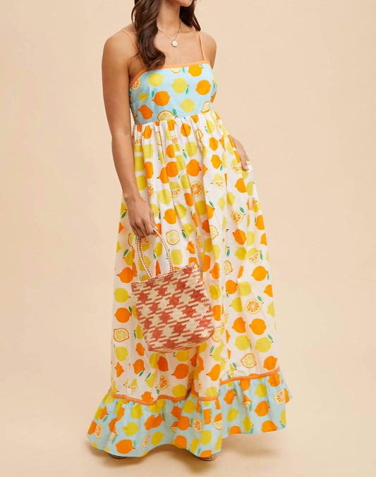 In-Loom - Camila Contract Lemon Maxi Dress