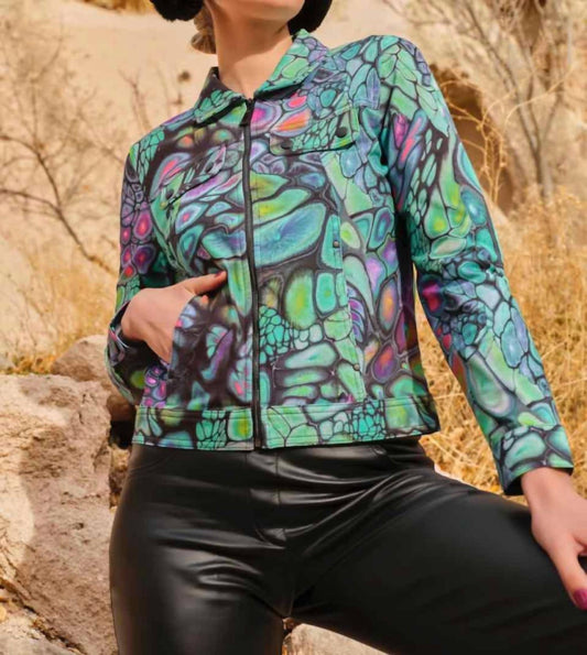 Dolcezza - Fantasy Print Zip Jacket
