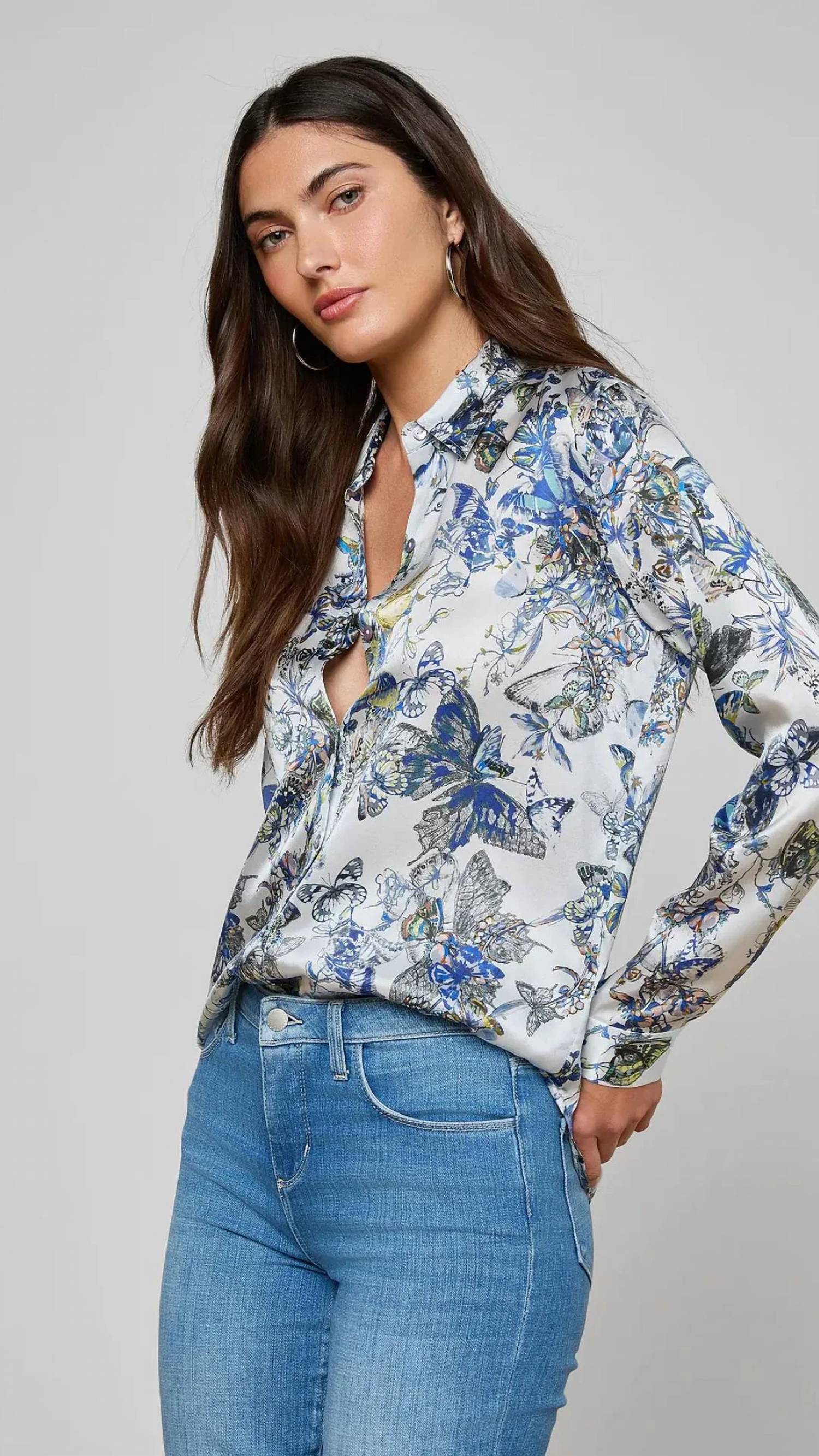 L'Agence - Tyler Silk Blouse