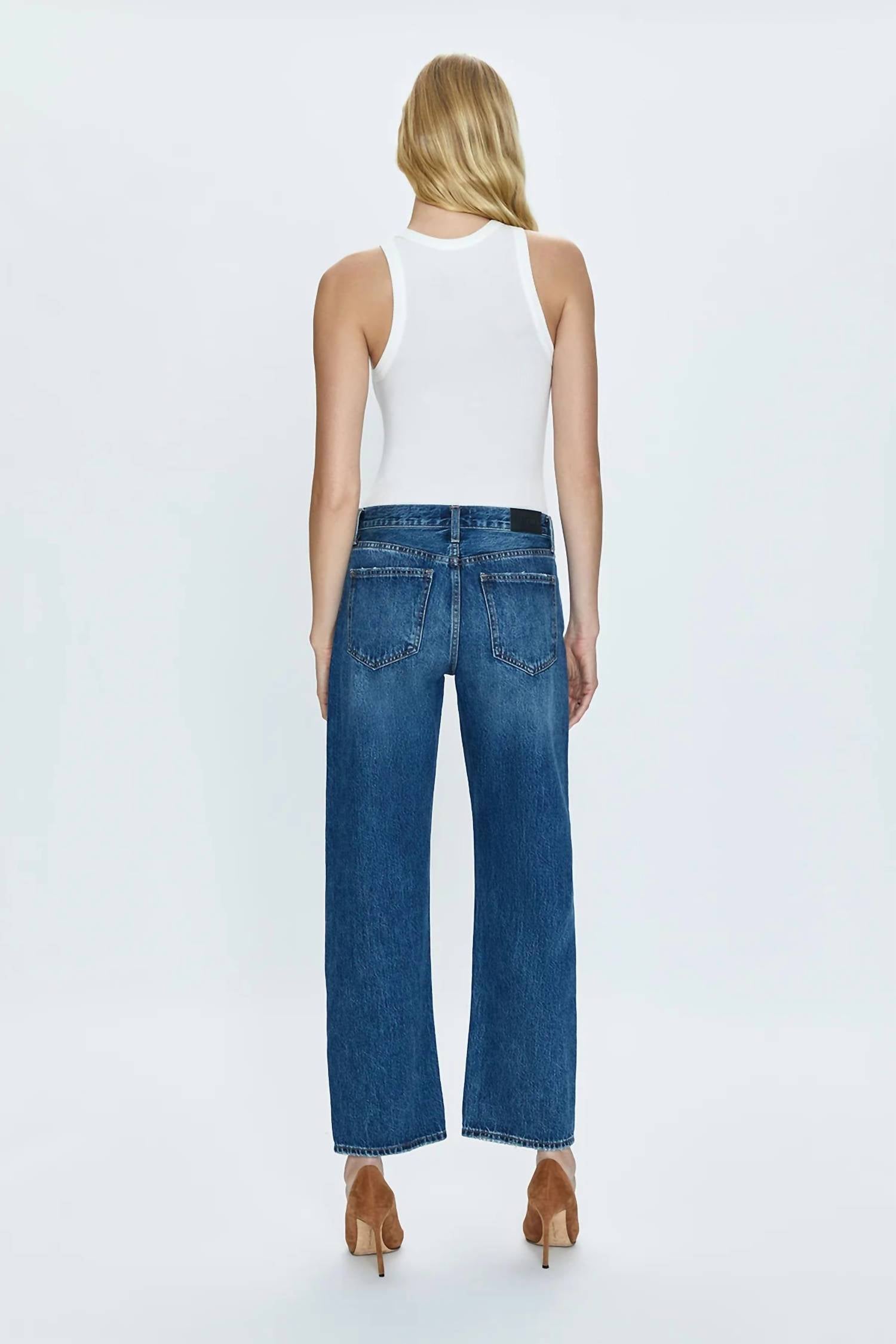 Pistola - Lexi Mid-rise Bowed Leg Jeans