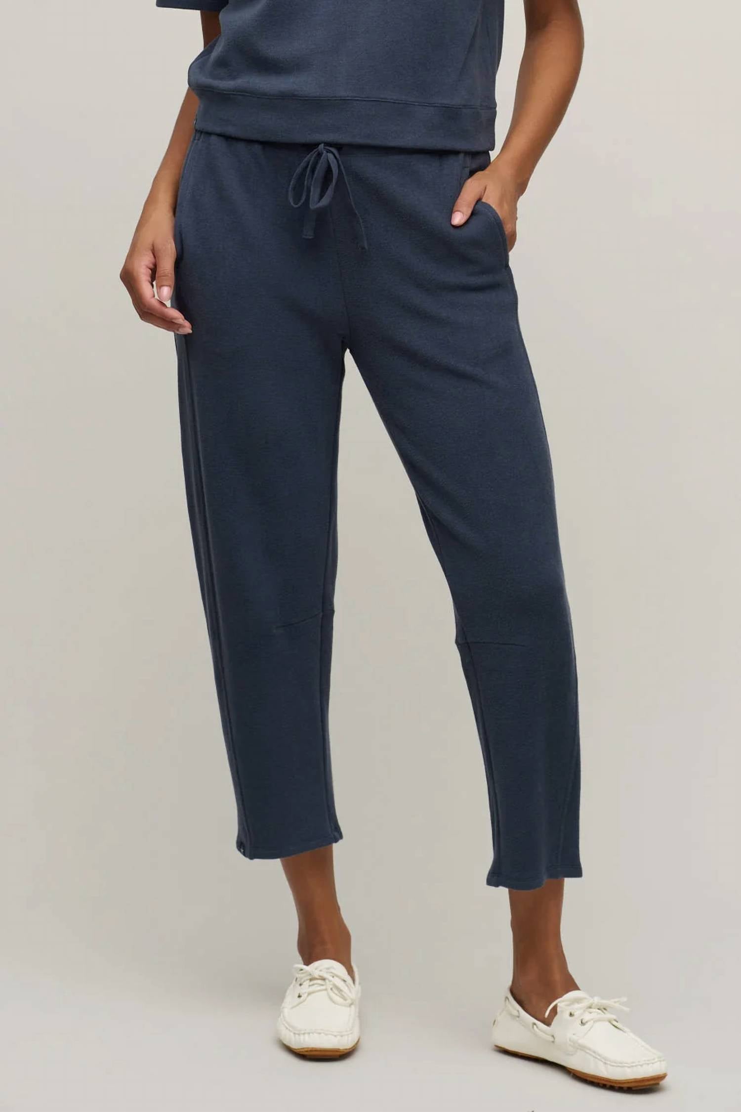 Barefoot Dreams - Brushed Fleece Seamed Ankle Pant
