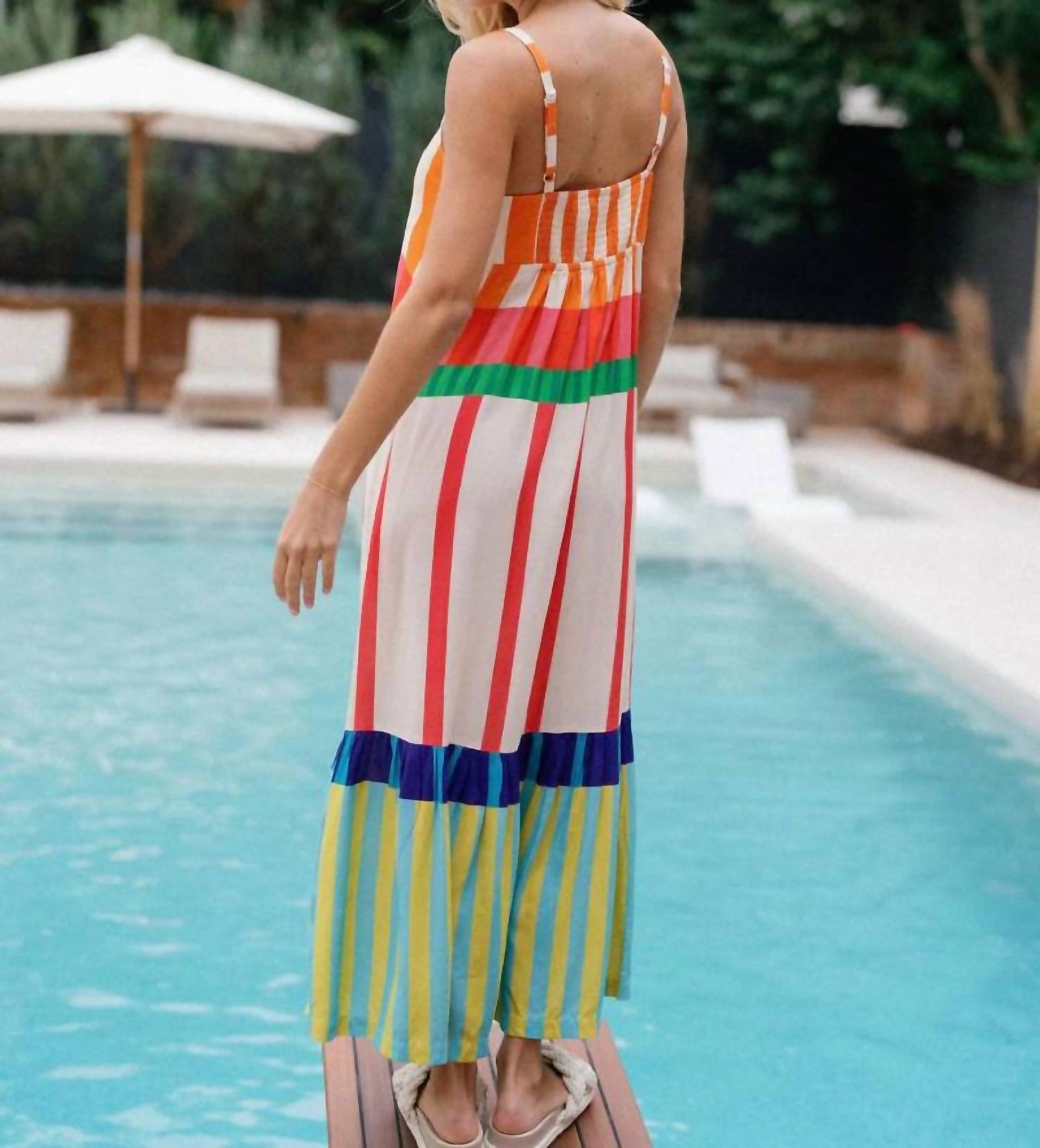 Briton Court - Charlie Striped Maxi Dress