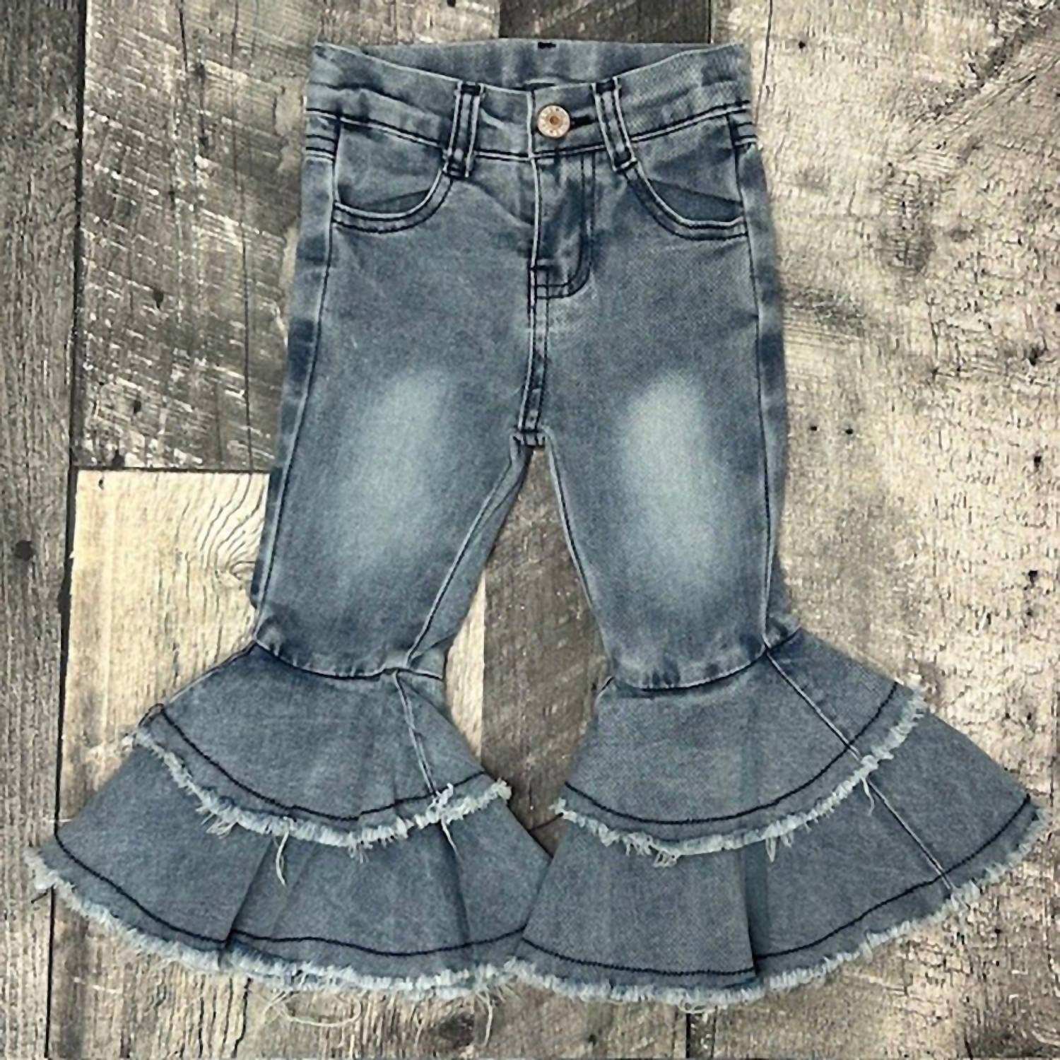 Bratti Mati - Toddler Basic Double Bell Bottom Jean