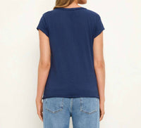 Michael Stars - Baxter V-neck Raw Edge Tee