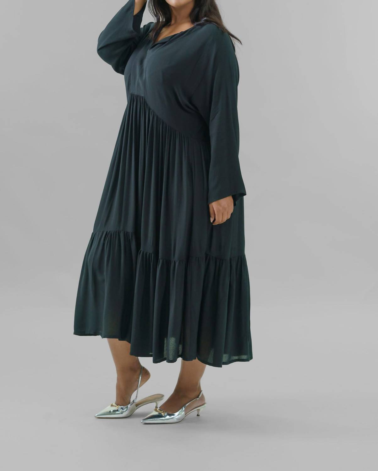 Bitte Kai Rand - Crepe Flounce Dress - Plus