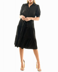 Nicole Miller - Katy Silk Midi Shirt Dress