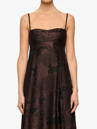 Clea Theron Midi Dress in arabica - women's dress - view 5